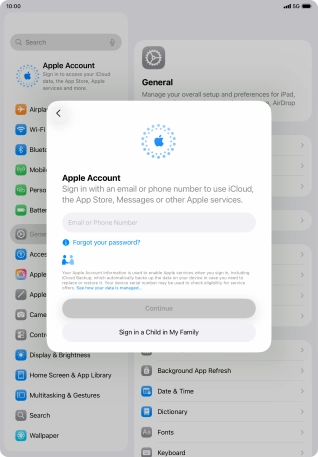 Press Email or Phone Number and key in the username for your Apple Account. Press Email or Phone Number and key in the username for your Apple Account.