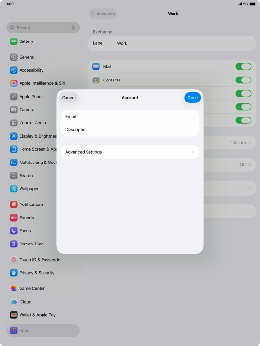 Press Advanced Settings. Press Advanced Settings.