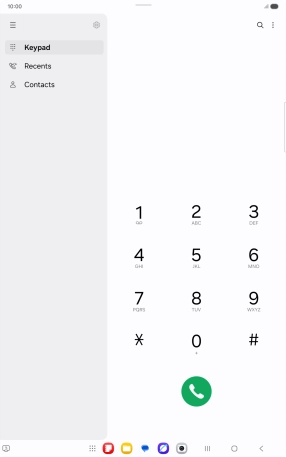 Press the settings icon.