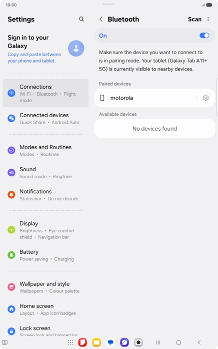 Press the Home key to return to the home screen.