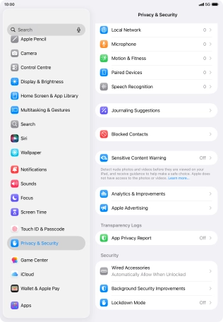 Press Sensitive Content Warning.