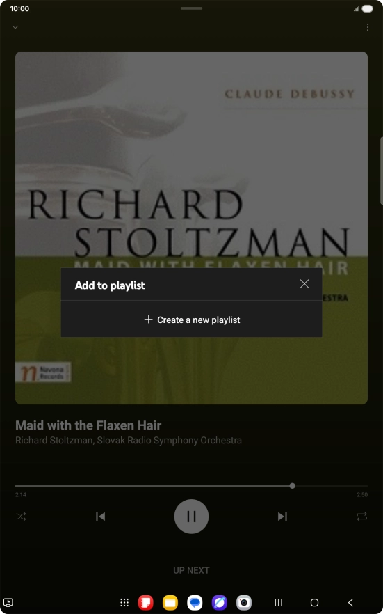 Press Create a new playlist.