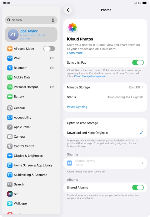 Press the indicator next to Press the indicator next to