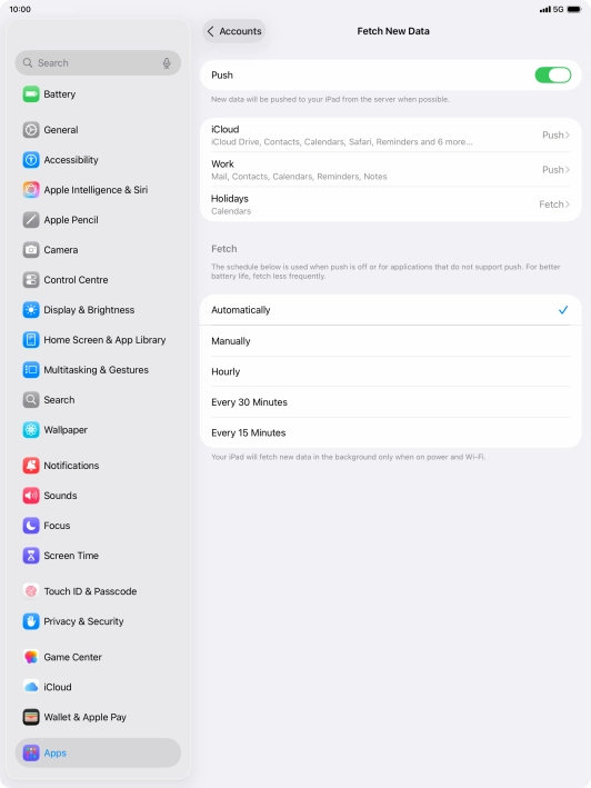 Press the indicator next to Press the indicator next to