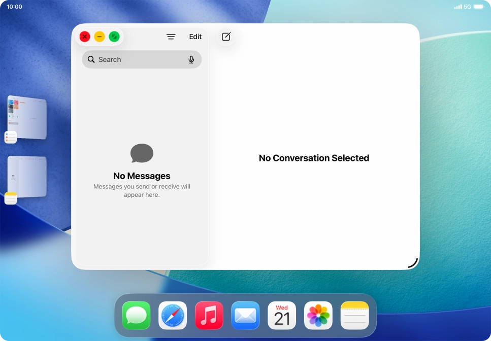 Press the maximise icon.