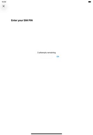 If your SIM is locked, key in your PIN and press OK.