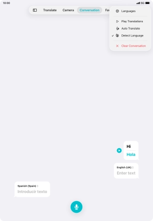 Press Clear Conversation.