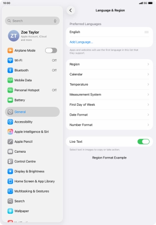 Press Add Language.... Press Add Language....