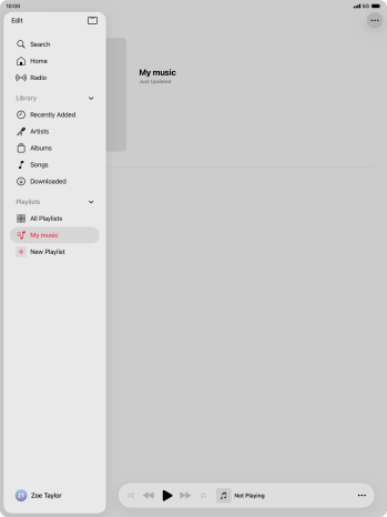 Press anywhere on the screen. Press anywhere on the screen.