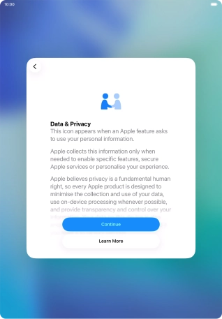 Press Continue. Press Continue.