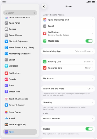 Press Announce Calls.