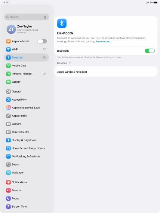 Slide your finger upwards starting from the bottom of the screen to return to the home screen.