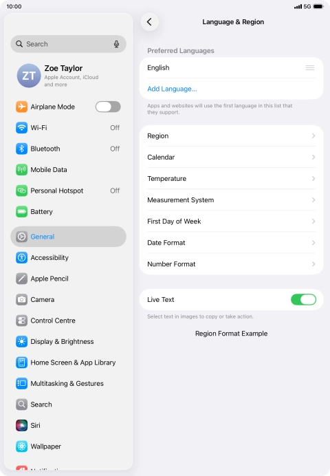 Press Add Language.... Press Add Language....