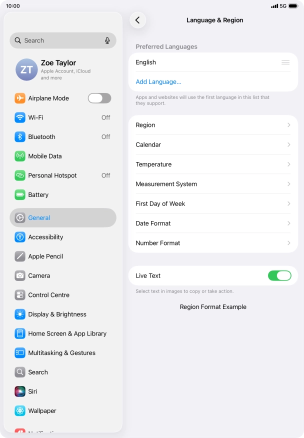Press Add Language.... Press Add Language....