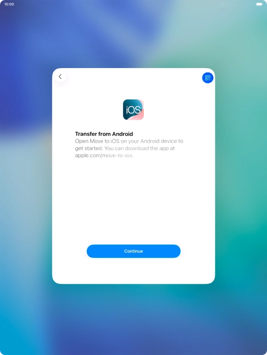 To transfer content to your tablet, you need to install the app 