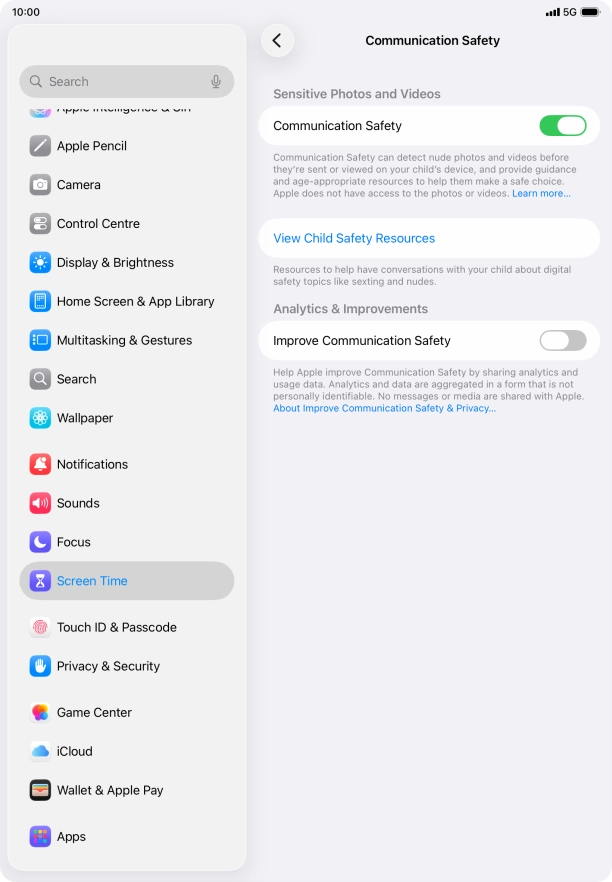 Press the indicator next to Press the indicator next to