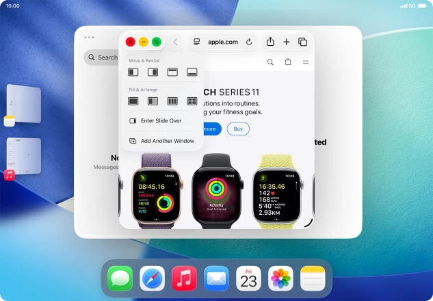 Press the required layout. Press the required layout.