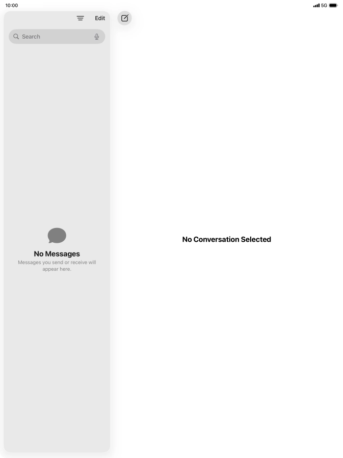 Slide your finger upwards starting from the bottom of the screen to open Dock.