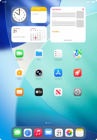 The network mode icon shows the network mode currently used by your tablet. The network mode icon shows the network mode currently used by your tablet.