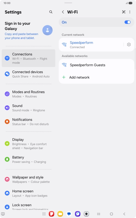 Press the Home key to return to the home screen.