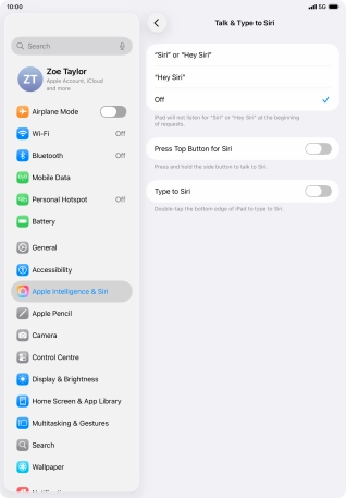 Press the indicator next to Press the indicator next to