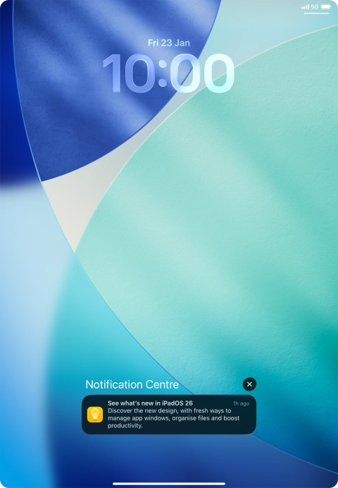 Press the required notification and follow the instructions on the screen to use the selected function.