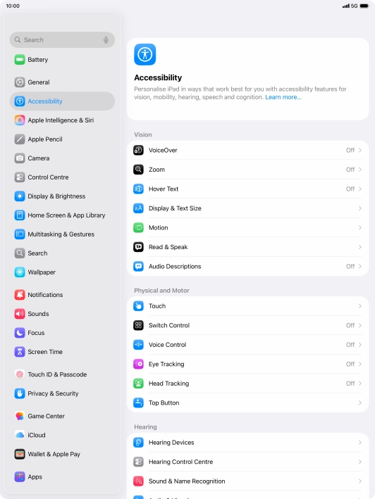 Press the required category below 