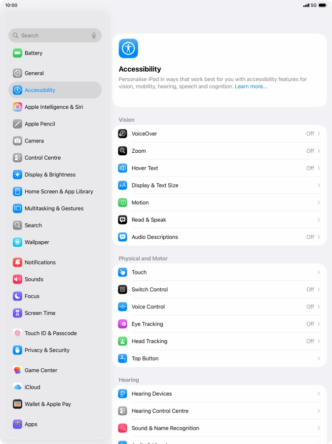 Press the required category below 
