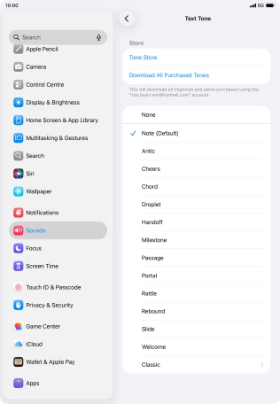 Press the required message tones to hear them.