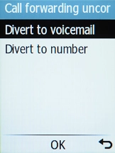 Select Divert to voicemail.