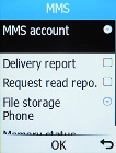 Select MMS account.