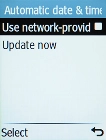 Select Use network-provided time to turn on the function.