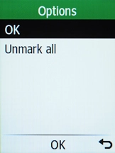 Press the OK key.