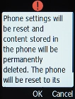 Press the OK key.