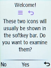 Press the Left selection key.