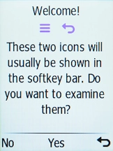 Press the Left selection key.