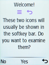Press the Left selection key.