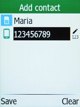 Press the Left selection key.