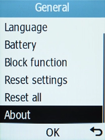 Select About.