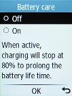 Select On to turn on the function.