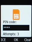 If you're asked to key in your PIN, do so and press the OK key.