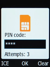 If you're asked to key in your PIN, do so and press the OK key.