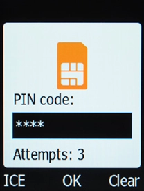 If you're asked to key in your PIN, do so and press the OK key.