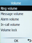 Select Ring volume.