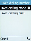 Select Fixed dialling number.
