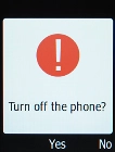 Press the OK key.