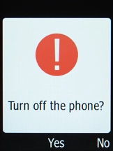 Press the OK key.