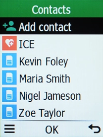 Press the Left selection key.