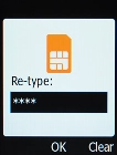Key in the new PIN again and press the OK key.