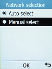 If you want to select a network automatically, select Auto select.